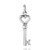AeraVida Romantic and Love Heart Key  925 Sterling Silver Pendant