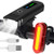 HASAGEI Bike Light Set USB Rechargeable Bicycle Front Headlight and Back Taillight 3 Light Modes Easy to Install for Men Women Kids Road Mountain Cycling