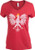 Poland Pride   Vintage Style  Retro Polish Eagle Polska Women Girl T Shirt Top Vneck L
