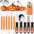 Weitars Halloween Pumpkin Carving Tools Kit 12 Piece Professional Pumpkin Cutting Supplies Stainless Steel Carving Tools for Halloween with Organizer Box  Easily Carve Jack O Lantern  yellow