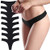 ALTHEANRAY Women Underwear Seamless Thong Bikini Low Rise G Strings Thongs Panties Packs  3080M Black