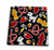 3dRose db_165912_1 Cute Fireman Firefighter Love Pattern Black Drawing Book, 8 by 8-Inch