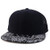 DECKY Paisley Bandana Print Flat Bill Trucker Mesh Snapback Cap   Black Black