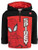 Marvel Spiderman Big Boys Fleece Half Zip Pullover Hoodie Red Black 14