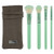 MODA Full Size Renew 5pc Complete Makeup Brush Kit with Pouch Includes  Buffer  Contour  Shader  and Detail Brushes  Mint Green