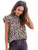 SheIn Women s Mock Neck Ruffle Sleeve Frill Neck Blouse Tops Multicoloured Medium