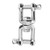 Abimars Swivel Ring Snap Rolling Shackle Device   Marine Grade Stainless Steel 316 Anchor Swivel Chain Swivel Jaw Double Shackle   M12