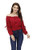 Womens Tops and Blouses for Women Elegant Off The Shoulder Tops Casual Tunic Blouse Shirts Top Wine Red L