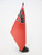 AZ FLAG Rexist Party 1930 1945 Table Flag 5   x 8     Léon Degrelle Rexism Desk Flag 21 x 14 cm   Black Plastic Stick and Base