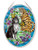 Amia Tiffany Garden Cat Medium Glass Sun Catcher  Multicolor