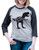 7 ate 9 Apparel Women s Dino Mamasaurus Dinosaur Raglan Tee 2XL Grey