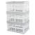 Vababa 3 Pack Plastic Collapsible Folding Storage Basket Container  15 L