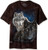 The Mountain mens Star Wolves T Shirt  Black  XX Large US