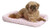 24L Inch Pink Dog Bed or Cat Bed w Comfortable Bolster   Ideal for Small Dog Breeds   Fits a 24 Inch Dog Crate   Easy Maintenance Machine Wash   Dry   1 Year Warranty