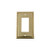 Nostalgic Warehouse 719965 Rope Switch Plate with Single Rocker  Polished Brass