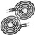WB30M1 Surface Element  2 Pack  by PartsBroz   Compatible with General Electric Ranges   Cooktops   Replaces AP2634727  2912  340523  AH243867  CH30M1  EA243867  PS243867  WB30M0001  WB30X5071