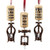 Kurt Adler 1 Set 3 Assorted Wine Corkscrew Resin Ornaments