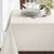 Benson Mills Textured Fabric Tablecloth  60 X 120  White