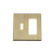 Nostalgic Warehouse 719706 New York Switch Plate with Toggle and Rocker  Antique Brass