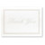Pearl Border White Foil Thank You Note Cards   Envelopes   50