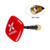 Foxeer Echo Patch 5.8G FPV Antenna Cable Version 8dBi High Gain Panel SMA Male Antenna RHCP for RC Quadcopter Drone FPV Goggles (Red)