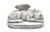 Bellaa 29691 Dog Statue Garden Sculpture Memorial Pet Sleeping Angel Wings