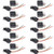 ESUPPORT Car Heavy Duty Relay Switch 12V 30A SPST 4Pin Wire Socket Plug Harness Waterproof Electrical Automotive Pack of 10
