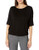 NIC ZOE Women s TK00 KNIT TOP  Black Onyx  Medium