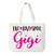 Live Love Spoil Gigi Canvas Tote Bag Grandma Gift Idea Book Bag