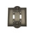 Nostalgic Warehouse 719783 Meadows Switch Plate with Double Toggle  Antique Pewter