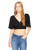 Jack by BB Dakota Junior s Kiana Solid Crop Top  Black  Large