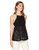 BCBGeneration Women s Shirred Peplum Cami  Black  Small
