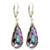 Vitrail Light Purple Sterling Silver Leverback Dangle Earrings made with Swarovski Elements Crystal Vitrail Light Purple Sterling Silver Leverback Dangle Earrings made with Swarovski Elements Crystal