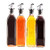 Oil dispenser Olive Oil Bottle 17oz Glass Olive Oil Dispenser Bottle Cooking Oil and Vinegar Cruet Set for Kitchen  Non Drip Oil Pour and Easy Pour Spout Set Clear  4 pack