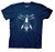 Ripple Junction The Big Lebowski Vitruvian Dude Adult Shirt  X Large  Navy Blue