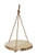 Creative Co Op Round Paulownia Wood Slice Hanging Pedestal  Large  Natural