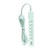 Globe Electric 78503 Designer Series Power Strip  6 Outlet with 2 USB  Mint