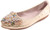 Otamise Women s Wedding Flats Rhinestone Slip On Foldable Ballet Shoes 11