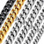 U7 Men Chunky Turnover Chain 12MM Wide Stainless Steel Cuban Curb Necklace 26 Inch
