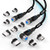 AUFU Magnetic Charging Cable   3Pack 6 6ft  3A Fast Charging Data Transfer USB Magnetic Cable Nylon Braided 3 in 1 Magnet USB C Cord Micro USB Magnetic Phone Charger Cable Compatible with iProduct