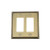 Nostalgic Warehouse 719750 Rope Switch Plate with Double Rocker  Antique Brass