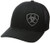 ARIAT Men s Solid Black Corner Logo  One Size
