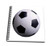3dRose db 3189 1 Soccer Ball Drawing Book  8 x 8