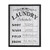 NIKKY HOME Chic Wooden Framed Wall Plaque Sign for Laundry Room