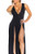 Womens Bandage Side Split V Neck Sleeveless Bodycon Clubwear Maxi Vest Dress Black M