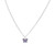 UNICORNJ Childrens Sterling Silver 925 Purple Cubic Zirconia Pave Small Butterfly Pendant Necklace 15  Italy