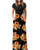 Kidsform Women s Loose Maxi Dress Short Sleeve Casual Kaftan Party Long Dresses Plain Solid with Pockets Sunflower XXL