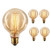 Vintage Edison Bulb Large Round Edison Antique Light Bulbs G30 G95 120V 40W  Dimmable Thread Filament Style Nostalgic Light Bulbs  4 Pack
