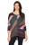 Karen Kane Women s Asymmetric Dolman TOP  Print  Small