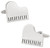 Cuff Daddy Silver Grand Piano Cufflinks with Enamel Keys with Presentation Box